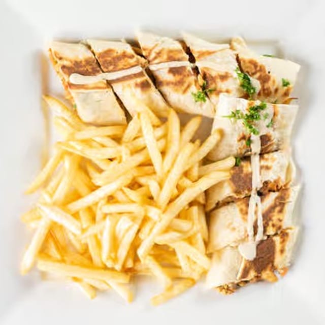 Arab Style Shawarma Sandwich.